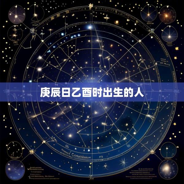 庚辰日乙酉时出生的人