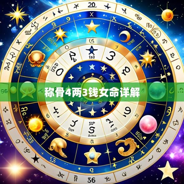 称骨4两3钱女命详解
