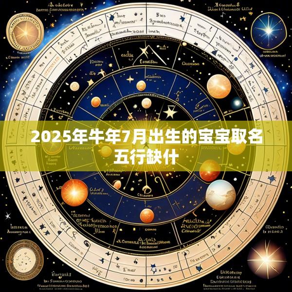 2025年牛年7月出生的宝宝取名五行缺什