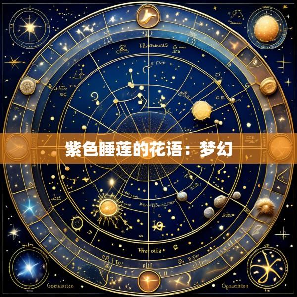 紫色睡莲的花语：梦幻