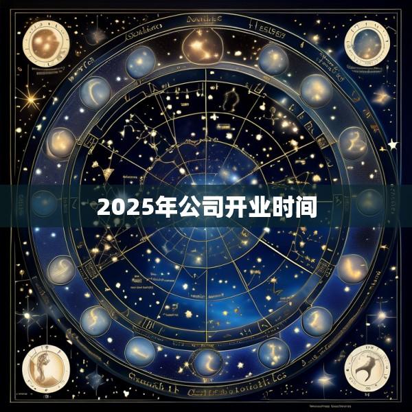 2025年公司开业时间