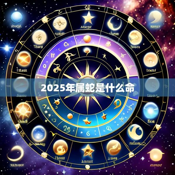 2025年属蛇是什么命