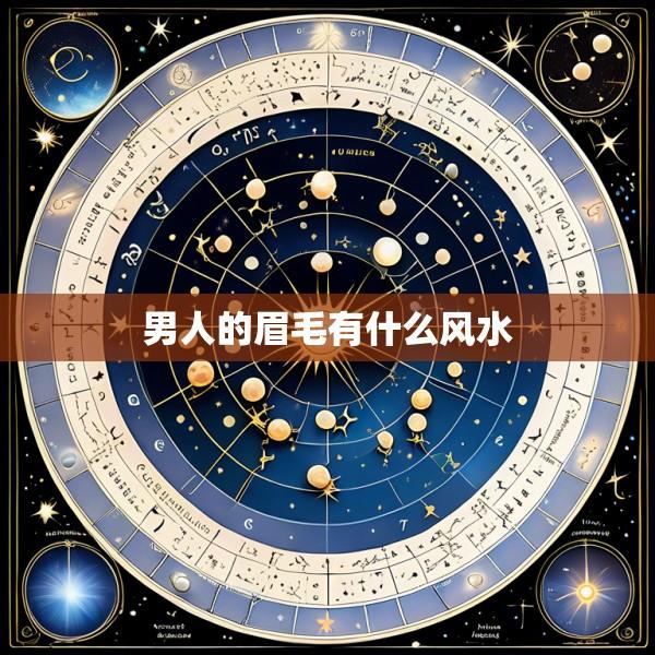 男人的眉毛有什么风水