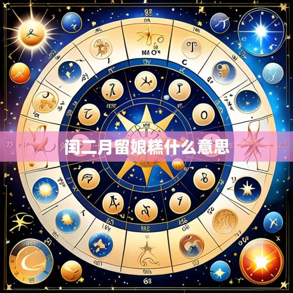 闰二月留娘糕什么意思