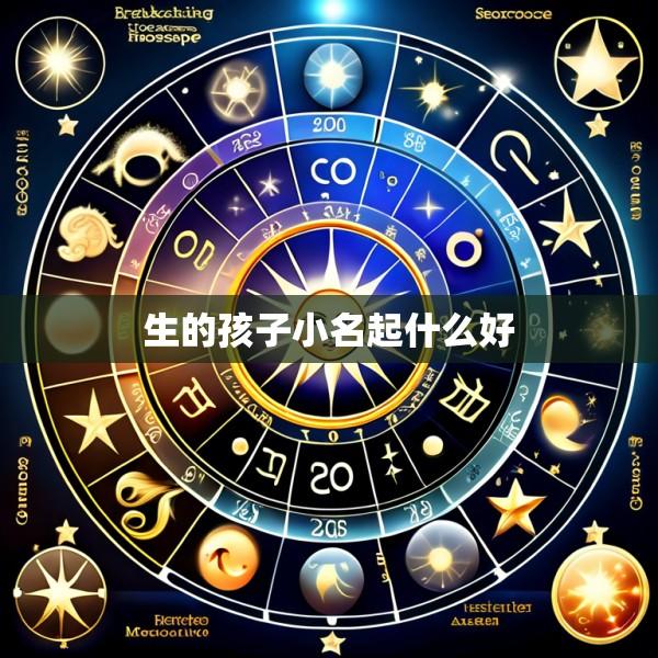 生的孩子小名起什么好