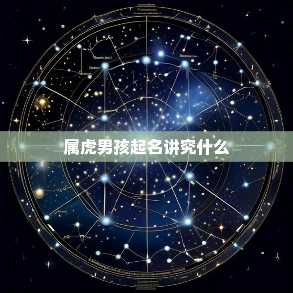 属虎男孩起名讲究什么