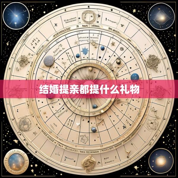 结婚提亲都提什么礼物