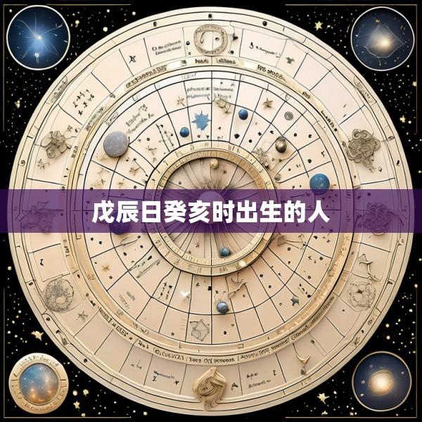 戊辰日癸亥时出生的人