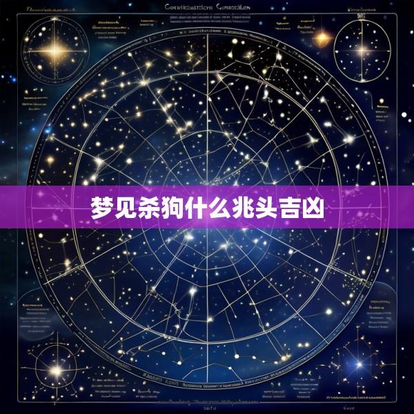 梦见杀狗什么兆头吉凶