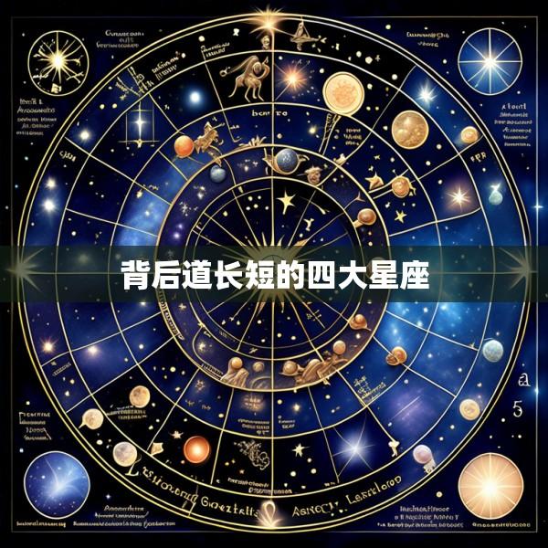 背后道长短的四大星座