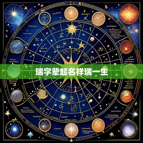 瑞字辈起名祥瑞一生