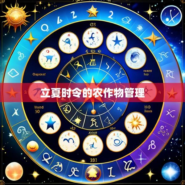 立夏时令的农作物管理