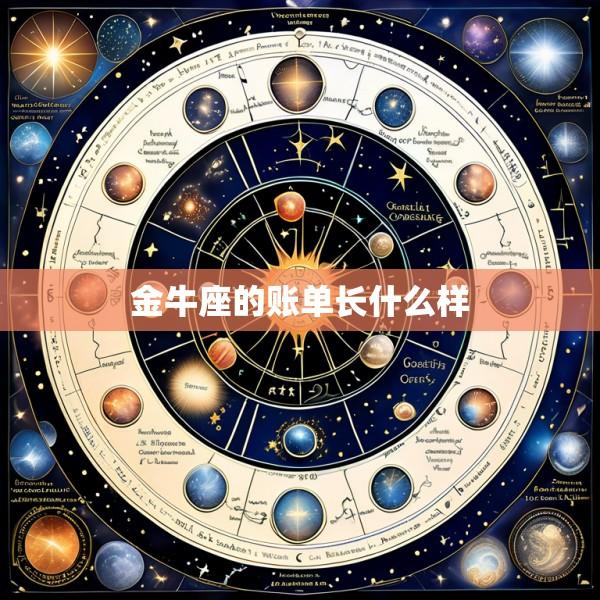 金牛座的账单长什么样