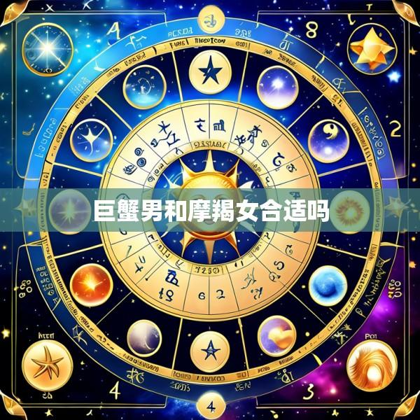 巨蟹男和摩羯女合适吗