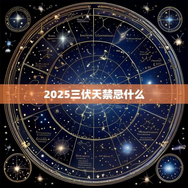 2025三伏天禁忌什么