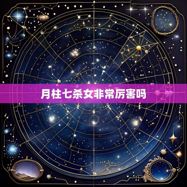 月柱七杀女非常厉害吗