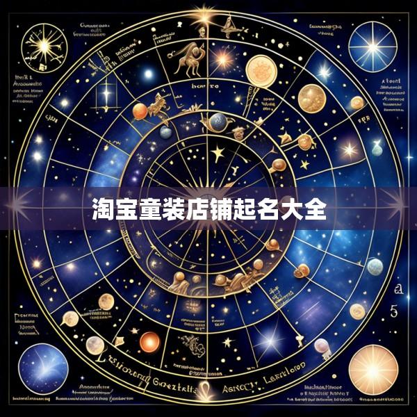 淘宝童装店铺起名大全