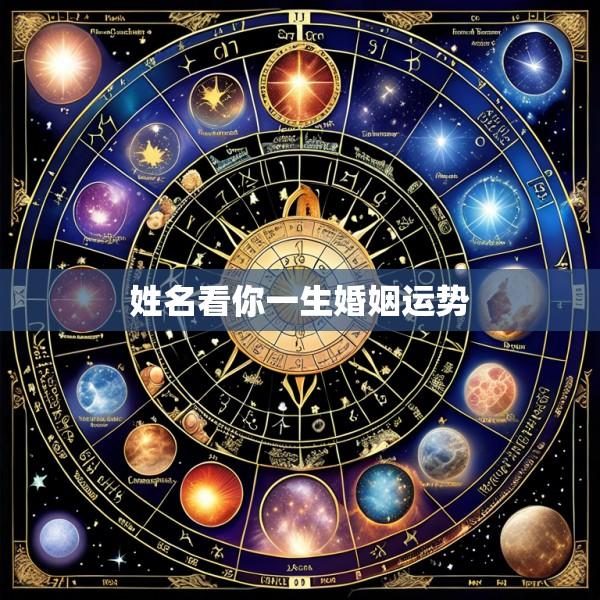 姓名看你一生婚姻运势