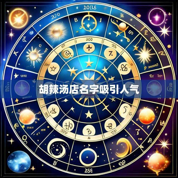 胡辣汤店名字吸引人气