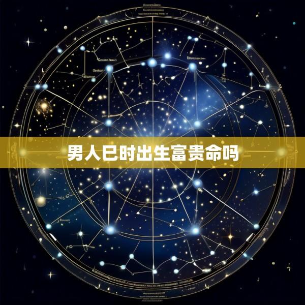 男人巳时出生富贵命吗
