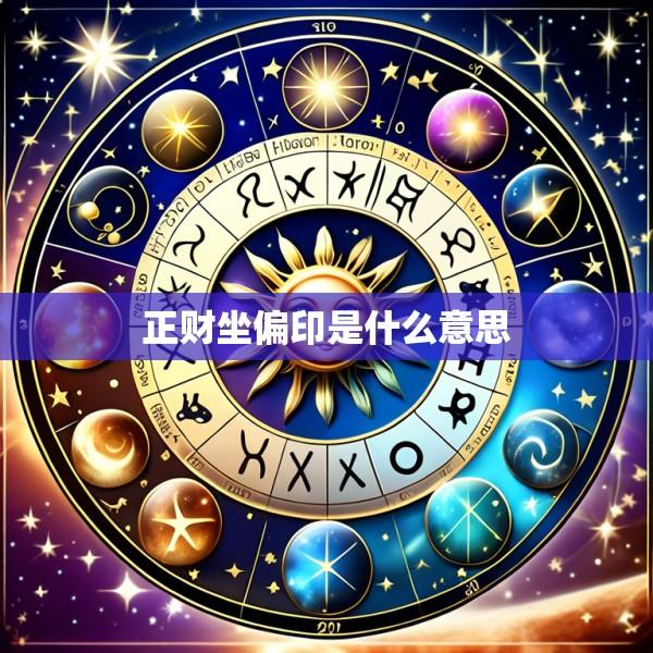 正财坐偏印是什么意思