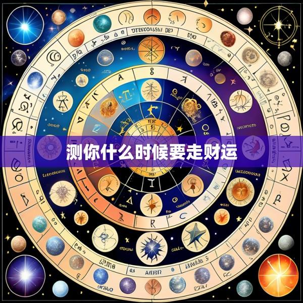 测你什么时候要走财运