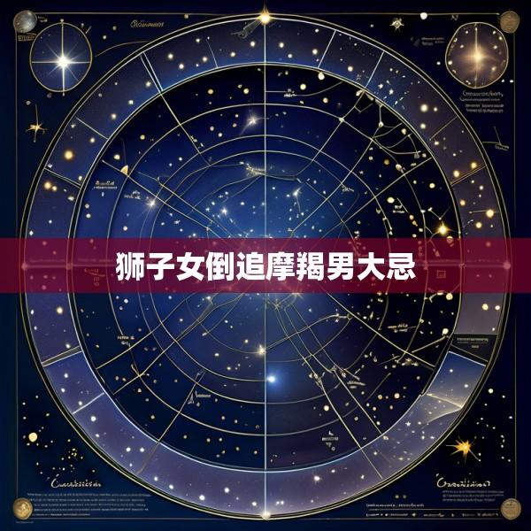 狮子女倒追摩羯男大忌