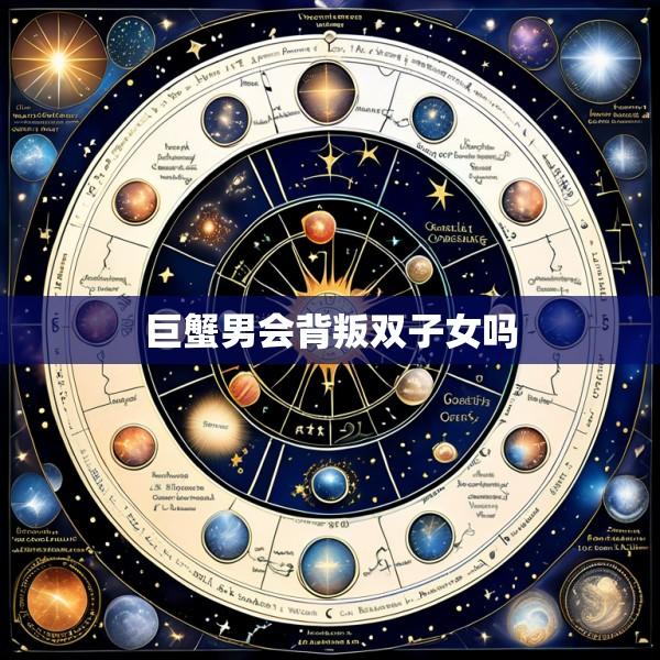 巨蟹男会背叛双子女吗