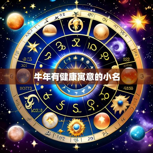 牛年有健康寓意的小名
