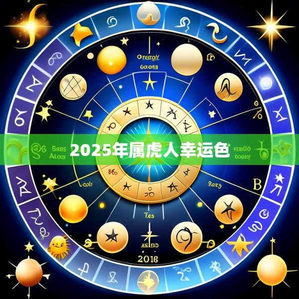 2025年属虎人幸运色