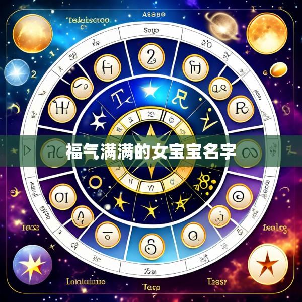 福气满满的女宝宝名字