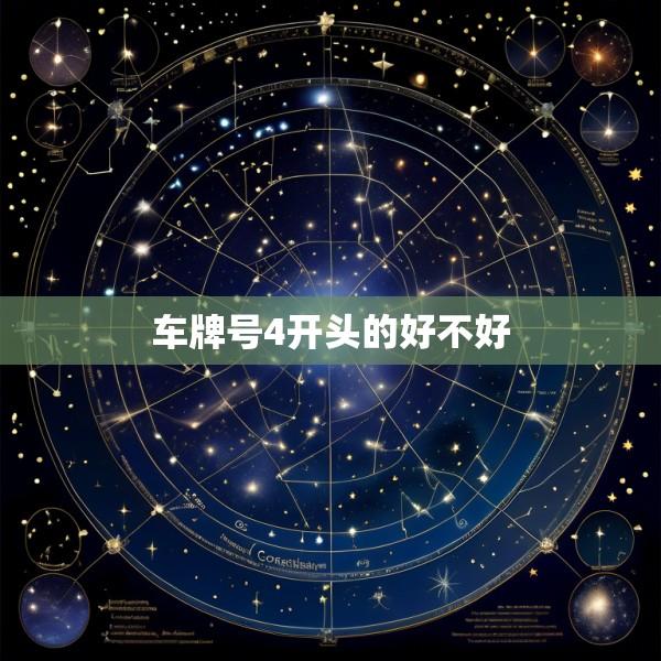 车牌号4开头的好不好