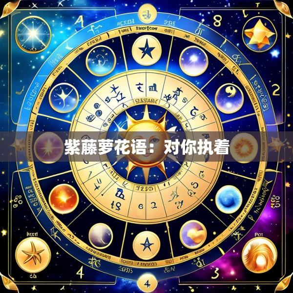 紫藤萝花语：对你执着