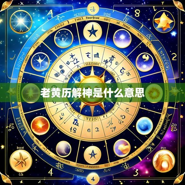 老黄历解神是什么意思