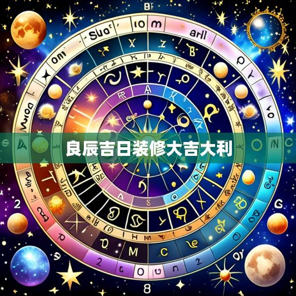 良辰吉日装修大吉大利