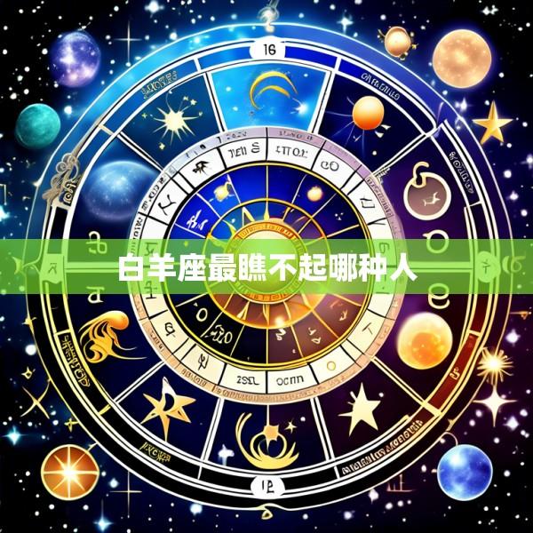 白羊座最瞧不起哪种人