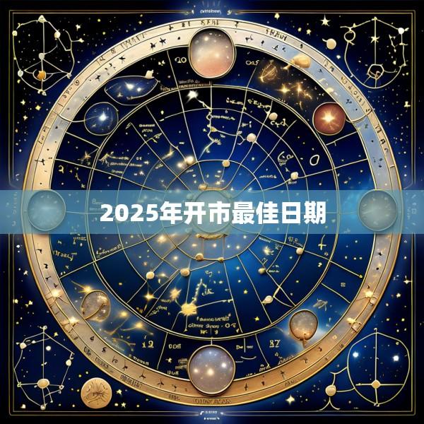 2025年开市最佳日期