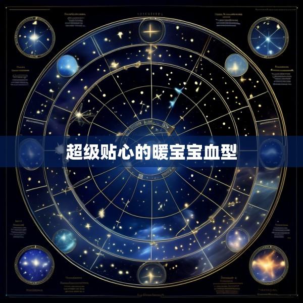 超级贴心的暖宝宝血型