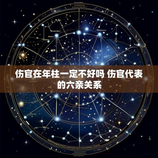 伤官在年柱一定不好吗 伤官代表的六亲关系