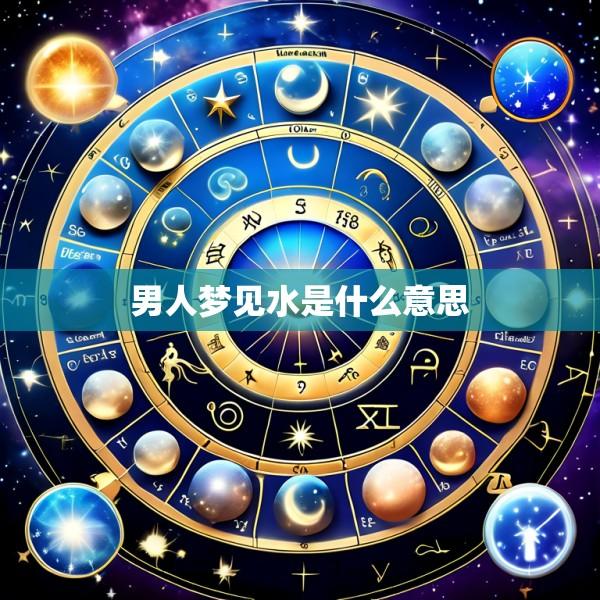 男人梦见水是什么意思