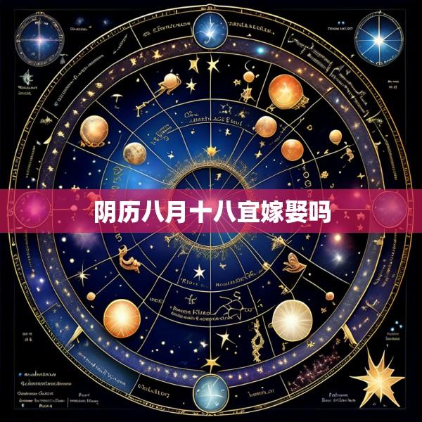 阴历八月十八宜嫁娶吗