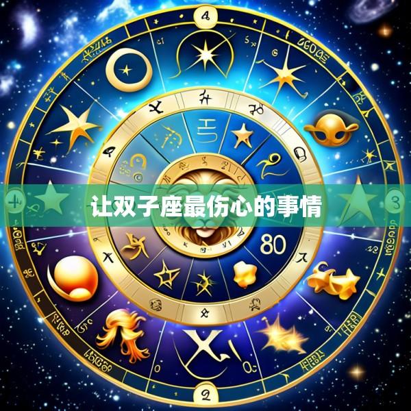 让双子座最伤心的事情