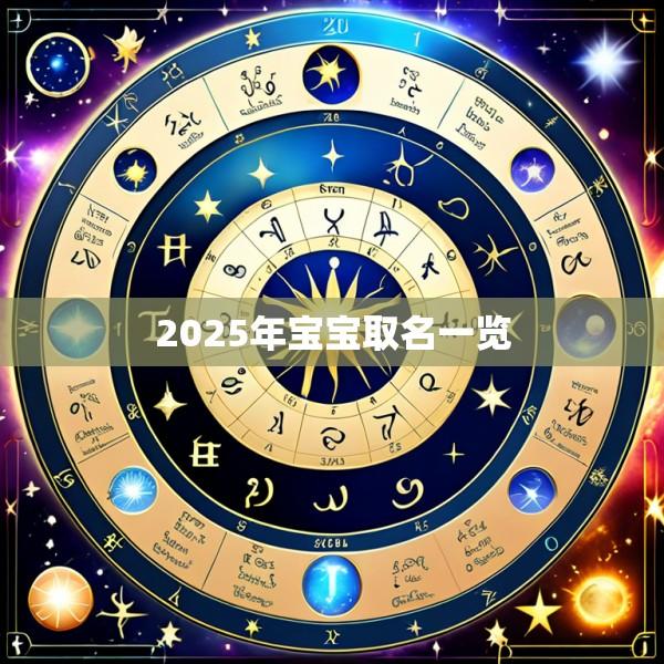 2025年宝宝取名一览