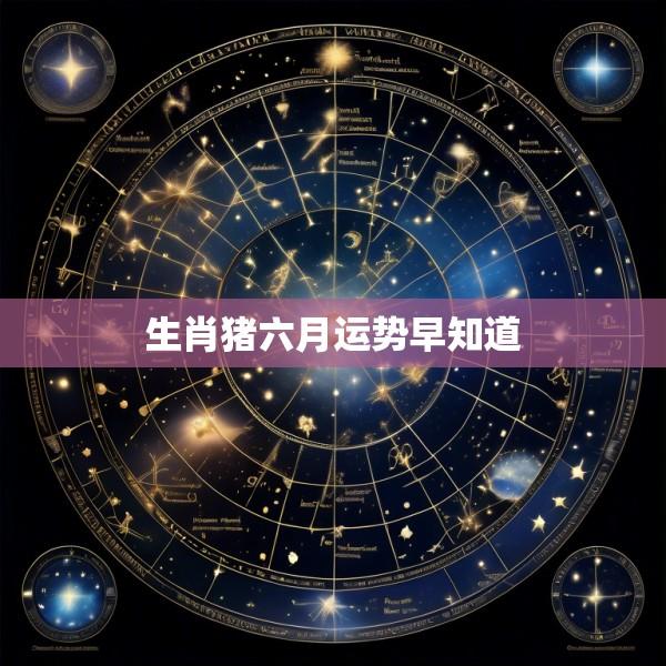 生肖猪六月运势早知道