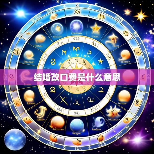 结婚改口费是什么意思