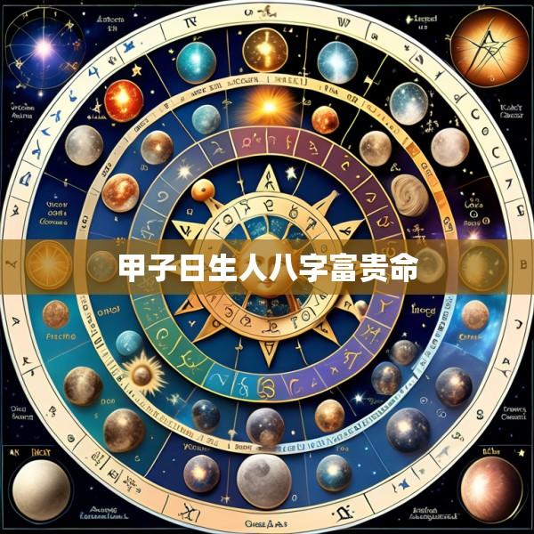 甲子日生人八字富贵命