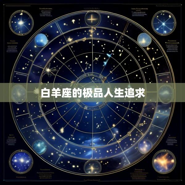 白羊座的极品人生追求