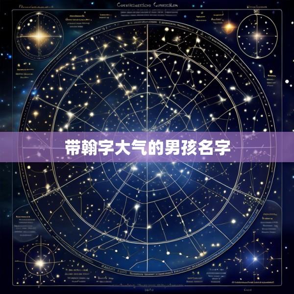 带翰字大气的男孩名字