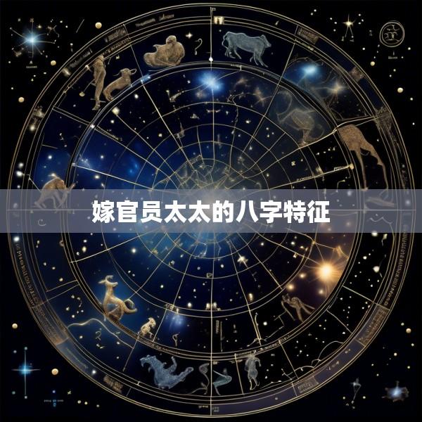 嫁官员太太的八字特征