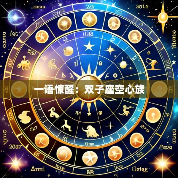 一语惊醒：双子座空心族
